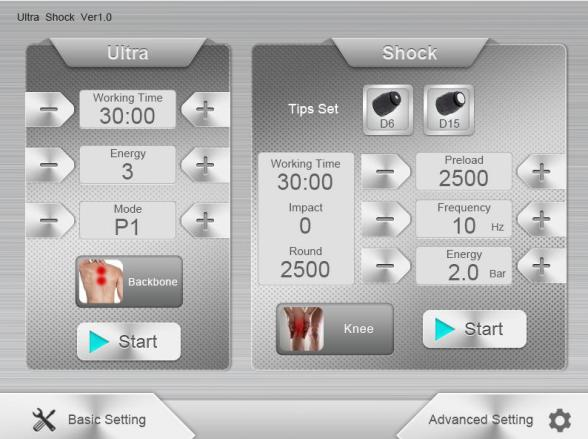 Multifunctional Shockwave Physiotherapy Machine 2 In 1 Sports Injury Recovery Machine