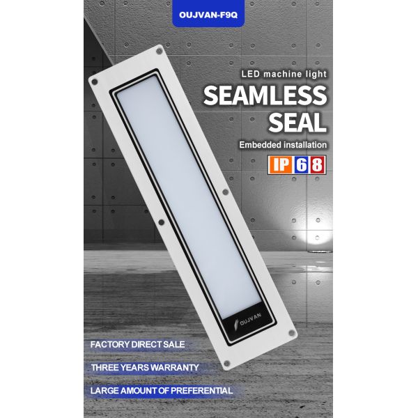 Aluminum Alloy LED Machine Work Light Linear Tube Oil Resistant 18W CNC LED Work Light
