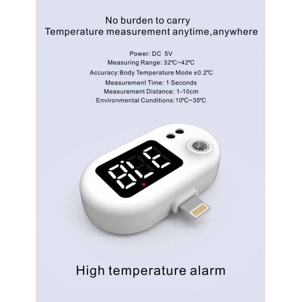Portable Mini 1-10cm Usb Smart Thermometer Mobile Phone Thermometer DC5V