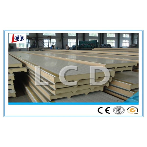 PLC Control Pu Sandwich Panel Production Machine 5 M / Min Linear Speed