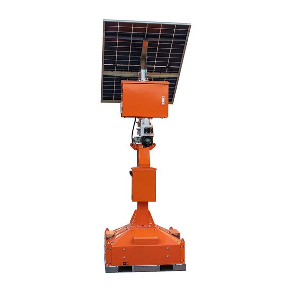 Renewable Solar Energy Light Tower Surveillance Tower with CCTV Camera Mobile Solar Light Tower