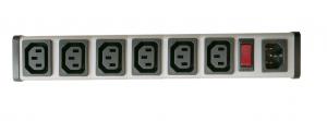 Buy cheap UL C-UL list IEC 6Way PDU Power Distribution Unit , Outlets Power Strip with Switch built in 15A Overload Protector product
