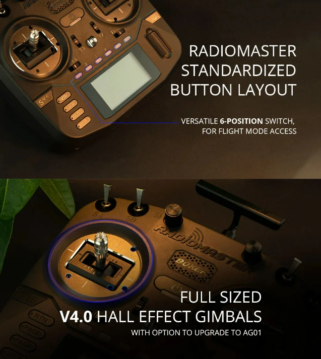 Radiomaster Radio Controller M2 FPV Drone Transmitter ELRS/4in1/CC2500 External Module JR/FrSKY/Crossfire Compatible