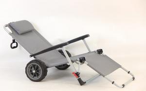 Buy cheap Custom Grey Aluminum Frame Foldable Beach Wagon Folding Beach Chair 154x77x60CM product