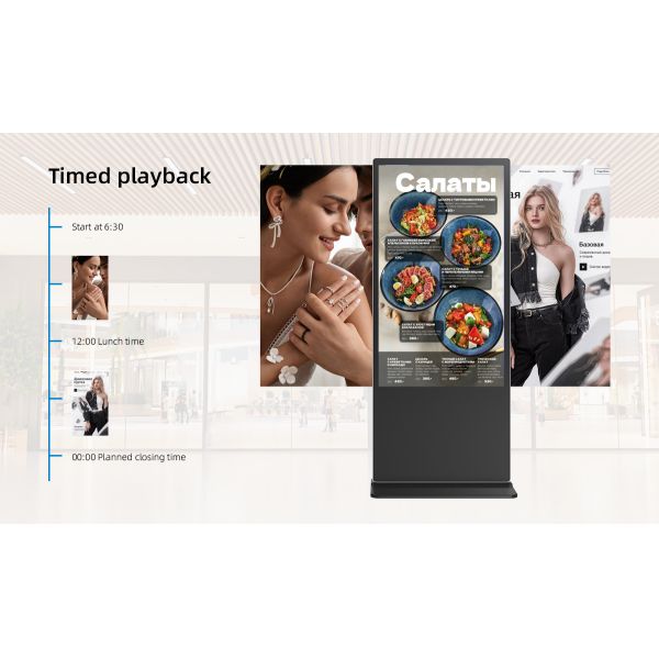 Indoor Amusement Park Navigation Kiosk – Floor Standing Guide Display
