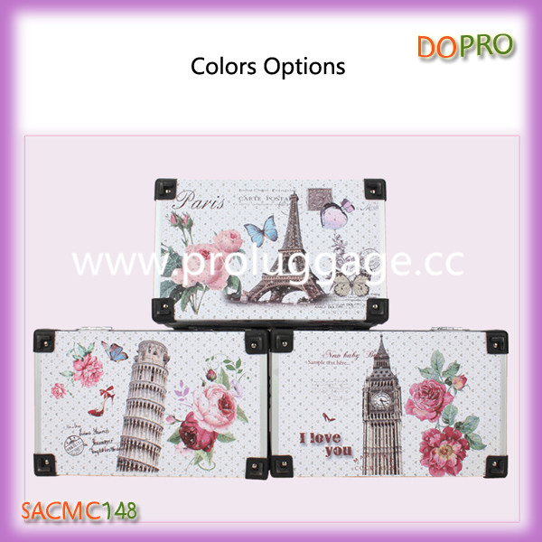 New design twinkle uv printing portable makeup case (SACMC148)