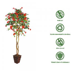 China Eco Friendly Azalea Artificial Flower Tree For Bedroom Decoration on sale