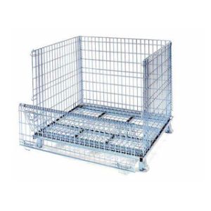 China Stackable & Foldable wire mesh cage, wire mesh container on sale