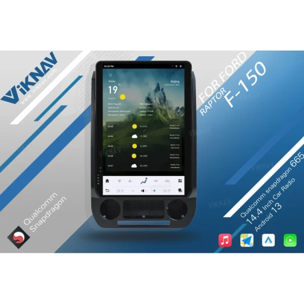 VIKNAV 14.4 " Android Car Radio For Ford F250 F350 F450 2015-2020 Carplay Android Auto