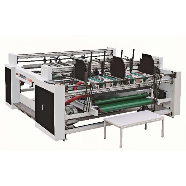 Dual-panel Carton Folding And Gluing Machine For A-E Corrugated Board Packaging Box