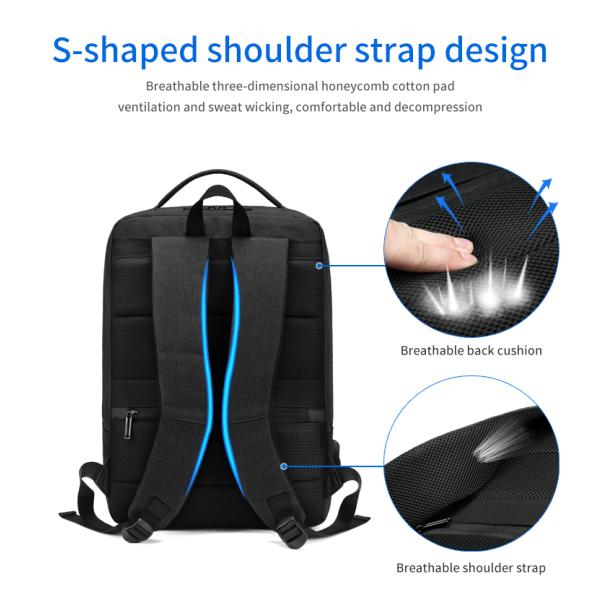 Factory wholesale USB Charging bagpack Notebook waterproof Laptop Back pack leisure travel Backpack bag school backpack