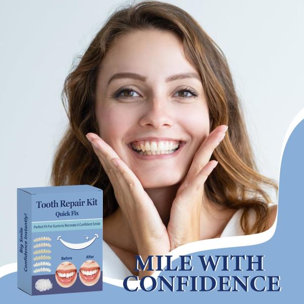 Temporary Tooth Repair Kit Moldable Natural Shade Filling For Missing Or Broken Teeth