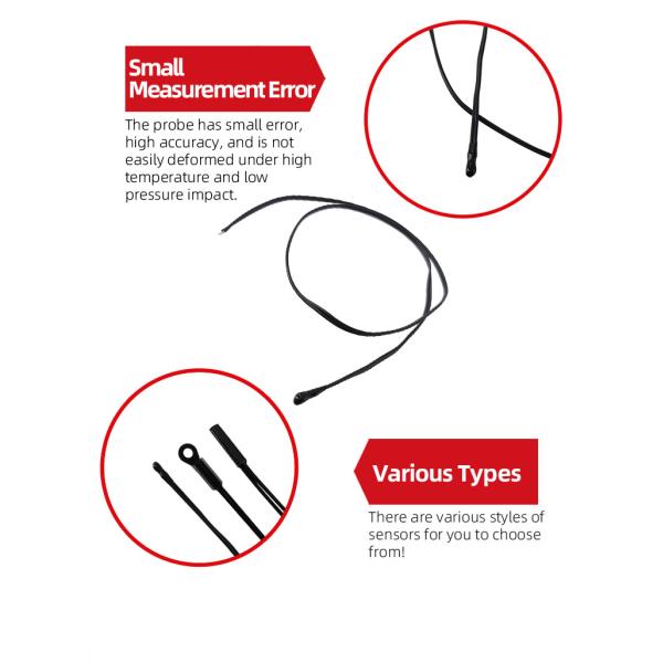 High Precision NTC Temperature Probe Thermistor Sensor 2K/5K/10K/50K Resistance
