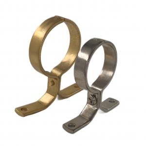 China Brass O Type 1 Inch Clamp For PE PEX PVC Pipes With Screw Fixation on sale