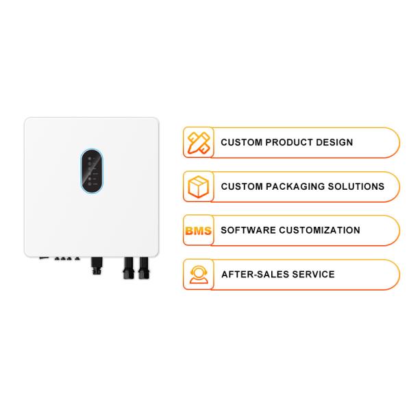 10kW Pure Sine Wave Inverter Three Phase 120-600V Battery IP65 High Voltage MPPT Grid Tied