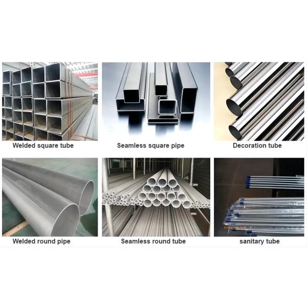 ASTM A312 A240 A554 201 Stainless Steel Seamless Pipe For Building Equipment HL 2D 1D