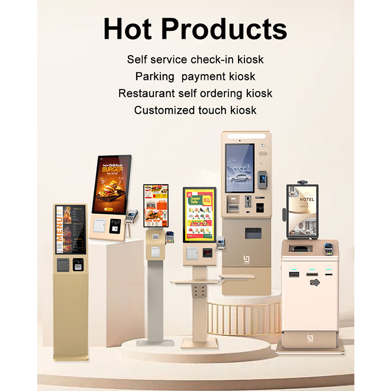 LKS Outdoor Waterproof Dustproof Sunlight Visible QR Code Bank Card Cash Payment Parking Lot Kiosk
