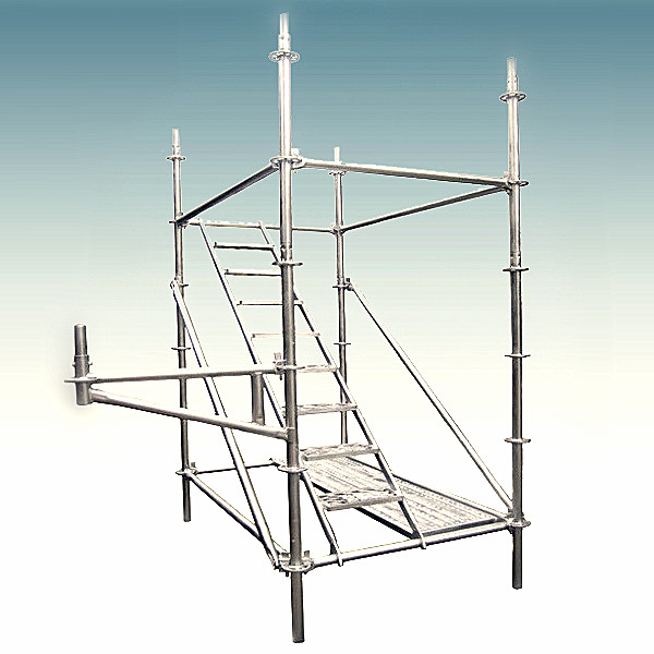 All round / Layer / Ringlock Scaffolding System with jack base ledger brade and rosette