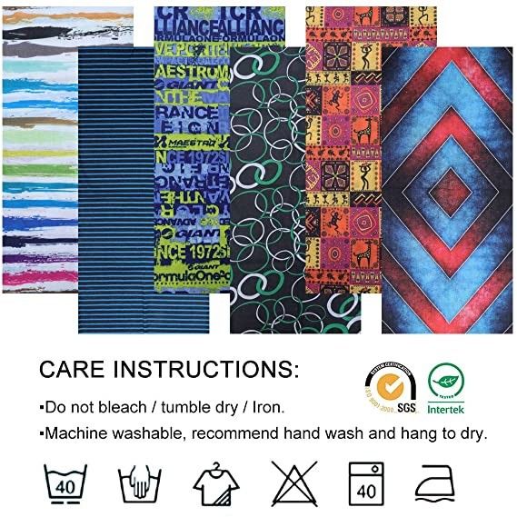 Summer Bohemian Print Headbands Turban Plain Bandanas