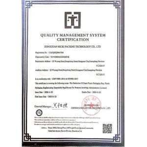 Dongguan Dinuo Packaging Co., Ltd Certifications