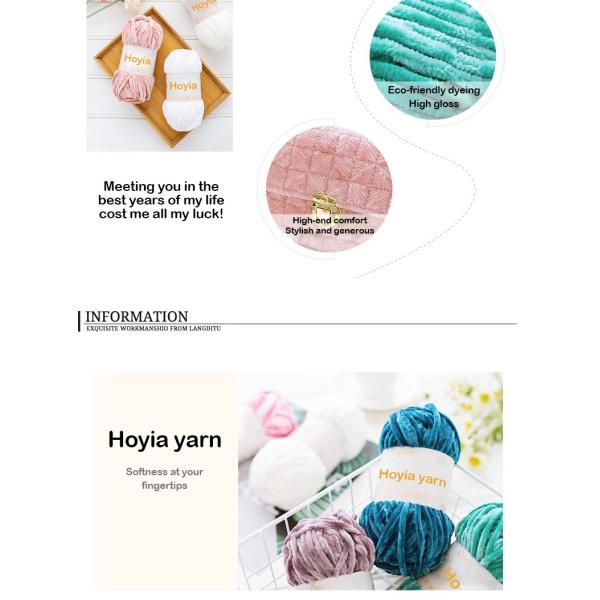 1/0.8NM 100% Polyester Jumbo Hand Knitted Chunky Chenille Yarn Baby Blanket Anti Bacteria