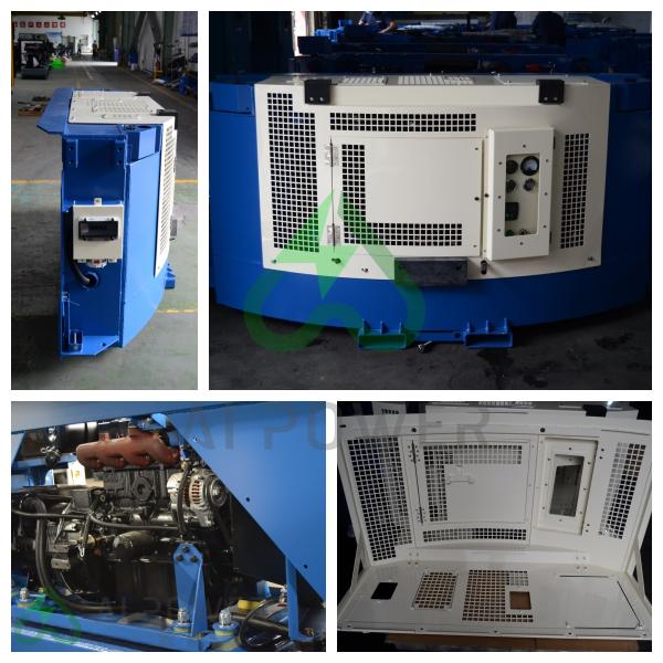Water Cooled Silent Diesel Generator Set Overload Protection ≤210g/kw.h
