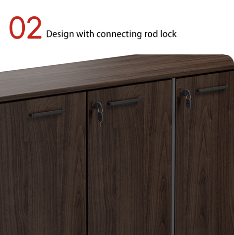 Dark-toned Modern Design Eco-Friendly Filing Cabinet for Office Space Use Easy Assembly Factory wholesale