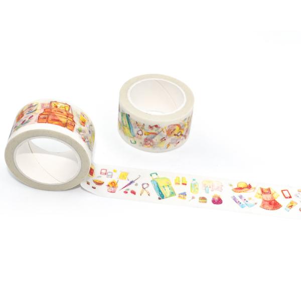 Washi Tape Custom Printed Blue Japanese Paper Tape Colored Masking Tape