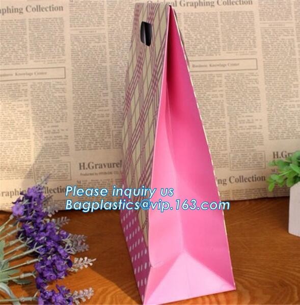 paper carrier bag,kraft paper bag,craft paper bag manufacturer,Printing Logo Paper Carrier Bag with Bowknot and Handle f