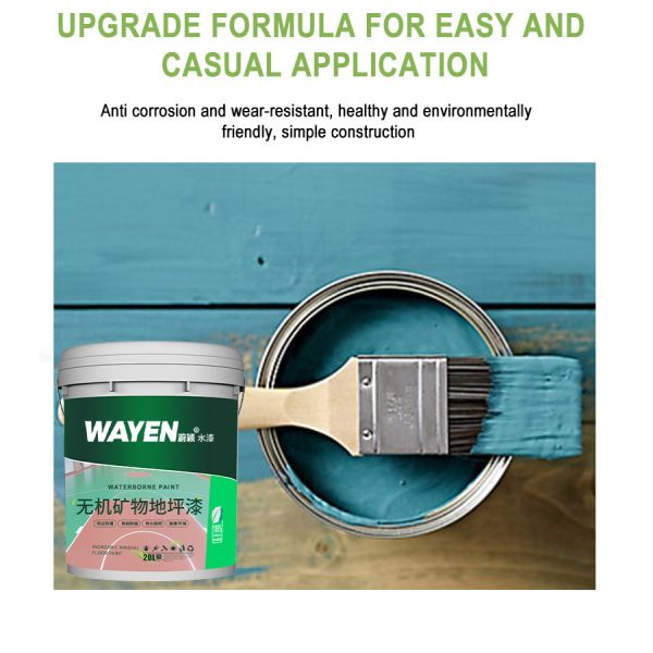 PH5 Alkali Resistance High-temperature Resistant Fireproof Inorganic Floor Paint Water-based Paint for Industrial Use