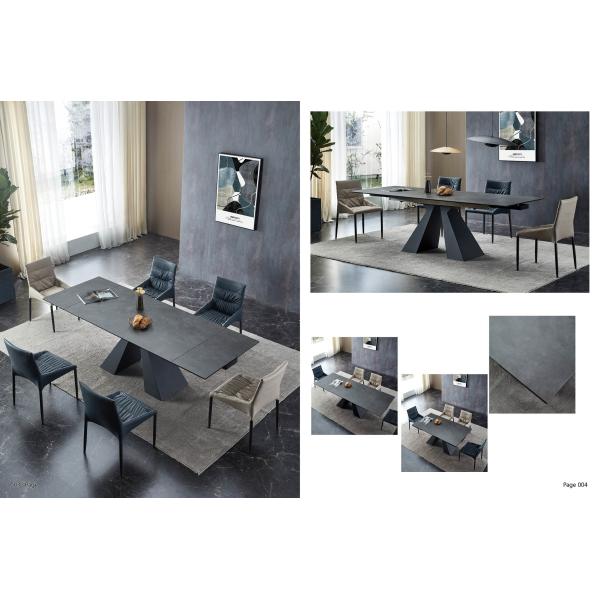 Modern Extendable Dining Table Set Modern Furniture Ceramic designs for console table set Metal Dining Table