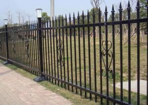 China Powder Coated Security Picket Tubular Steel Fence , Ornamental Fence Panels on sale