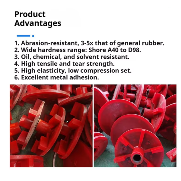 Custom Urethane Casting Rotor Stator for Flotation Machines with Durable Impeller Cover and High Wear Resistance