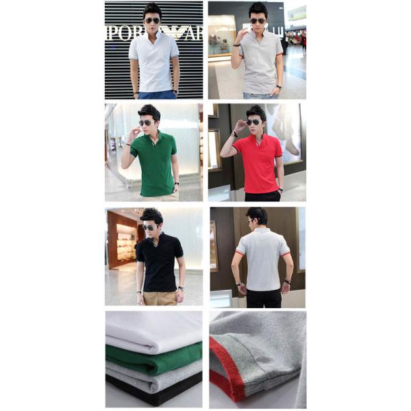 Men'S Fashion Custom Polo Shirt / Embroidery Polo Shirt Contrast Color Neck