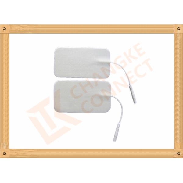 Square 5 x 9cm ECG EKG Electrodes Tens Electrode Changke White