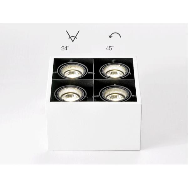 Square 200x200mm LED Ceiling Spotlight Surface Mounted