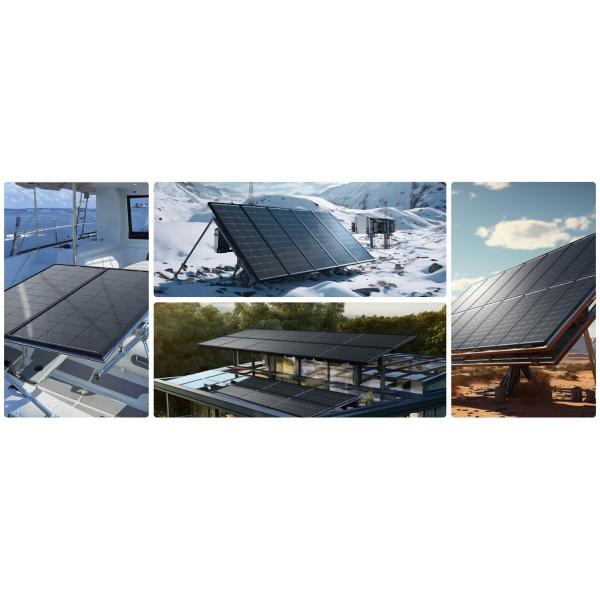 100 Watts Rigid Solar Panel Cell Monocrystalline Module 12 Volts 9BB
