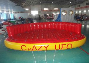 China 5 Person Towable Water Tubes Inflatable Crazy UFO Inflatable Sports Water Games on sale