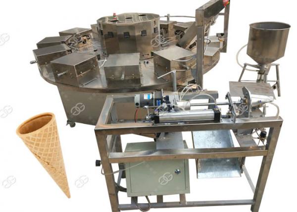 Quality Factory Use Electric Ice Cream Waffle Cone Machinery 1000PCS / H Three Phases for sale