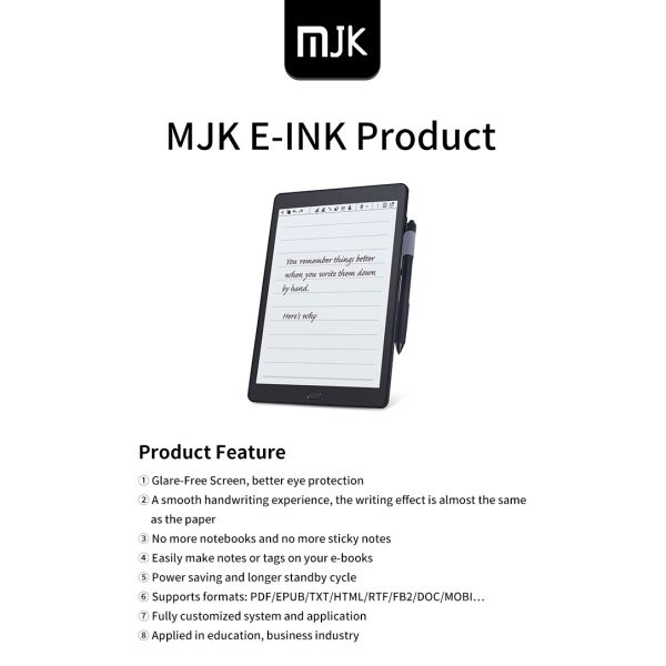 MJK 13.3 Inch E-Ink Notebook Android Tablet with HD Real-time Cloud Syn Android Eink Tablet