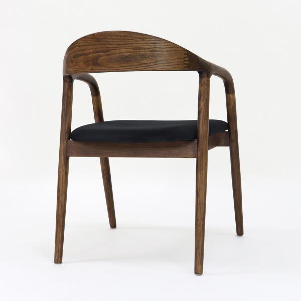 Home Furniture General Solid Wood Dining Chair with Customization in Walnut/Natural/Black at Reasonable