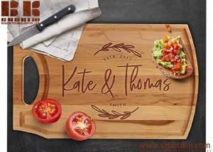 Buy cheap Custom Engraved Natural Wood Cutting Board Christmas Gift Wedding Gift Anniversary Gift product