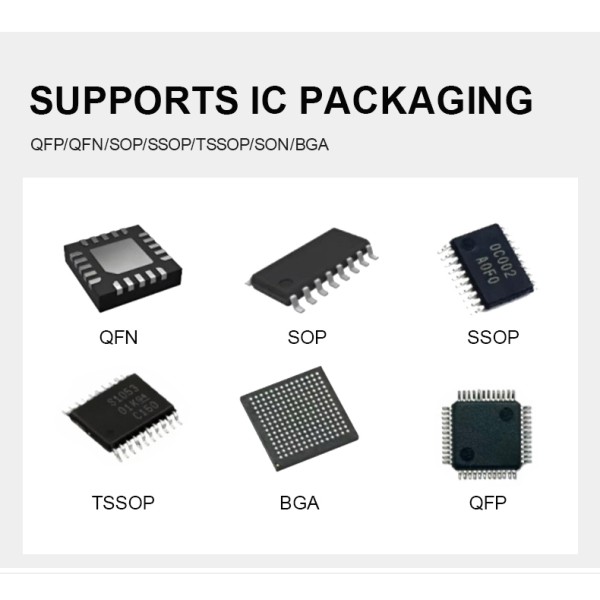KR82-2500H Auto Tray IC Programming Machine | 8 Stations + Stack Tray Feeder | ±0.03mm Linear Motor for QFN/SOP/QFP | 2500 UPH