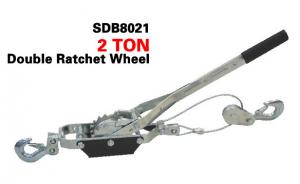 Buy cheap 2 tonne Manual Hand Power Puller , Single / Double Ratchet Wheel Cable Hoist Puller product