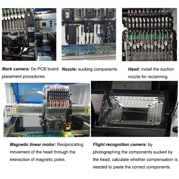 Vision Alignment SMT Placement Machine 6mm PCB With 20 Head Bulbs