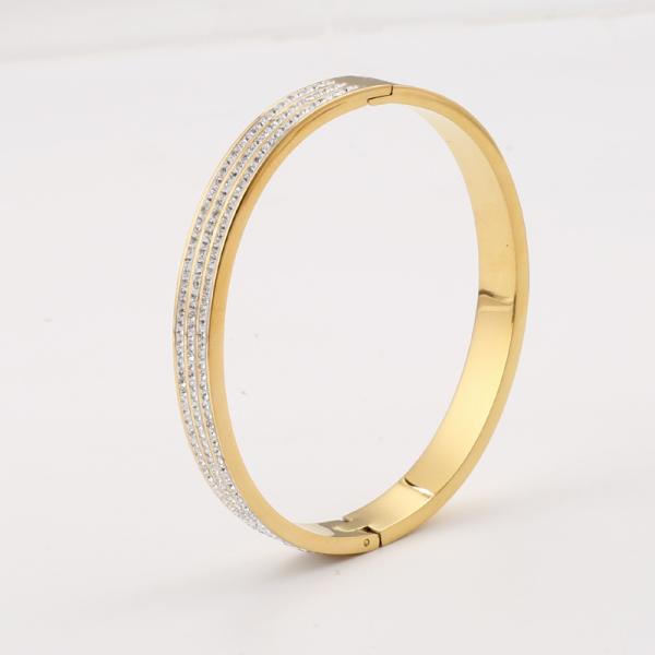 Naan diamond titanium steel gift bracelet popular more than 300 diamond open bracelets spot wholesale