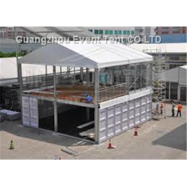 Waterproof Advertising Double Decker Tent 25m With ABS Wall Clear Window