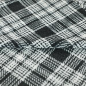 China 100% Polyester Cationic Micro Fleece Fabric Plaid Printed Polar For Sofa Pillowslip Blankets on sale