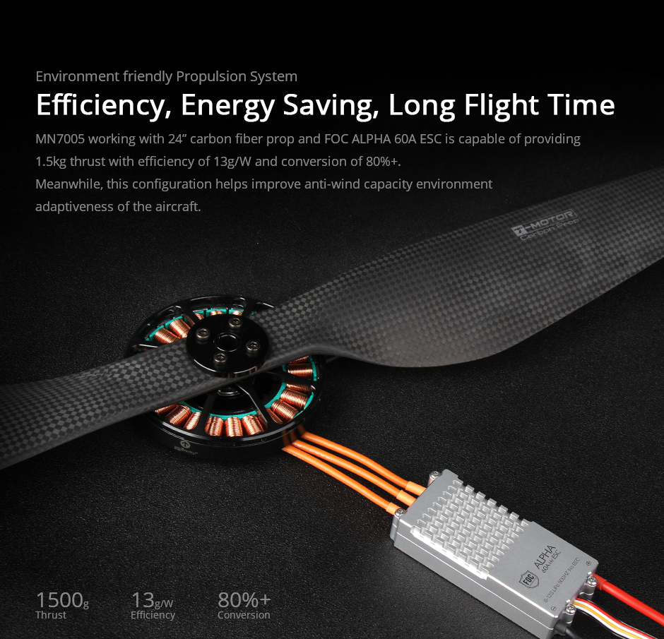 T-MOTOR Antigravity MN7005 KV115/230: 7kg Thrust, Ultralight Efficient Brushless Motor For Multi-Rotor Fixed Wing