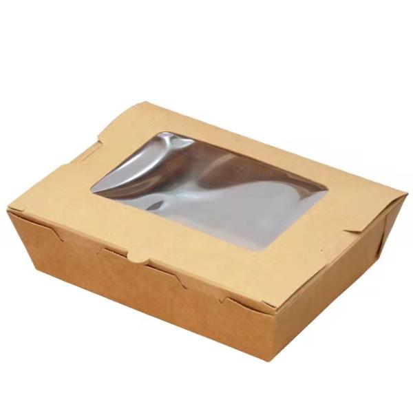 500-1000ml Fast Food Takeaway Boxes With CMYK/Pantone Printing Food Container Paper Box